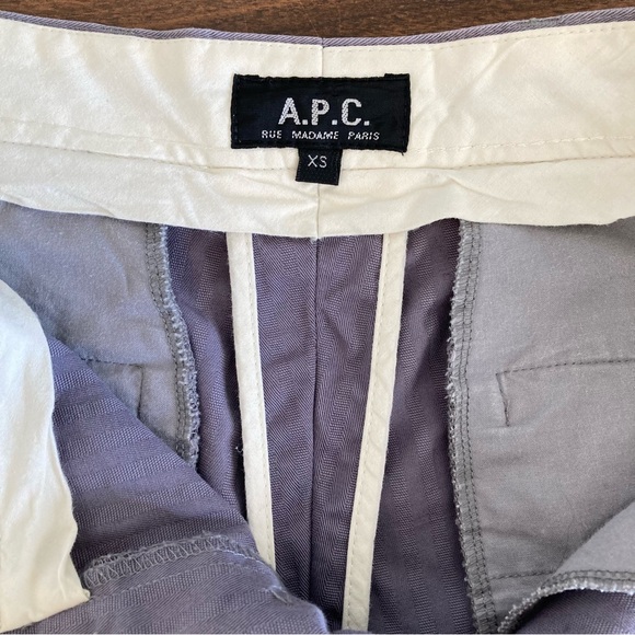 A.P.C. Slim Cotton Blend Pants Gray Size XS 33” Inseam - Picture 5 of 12